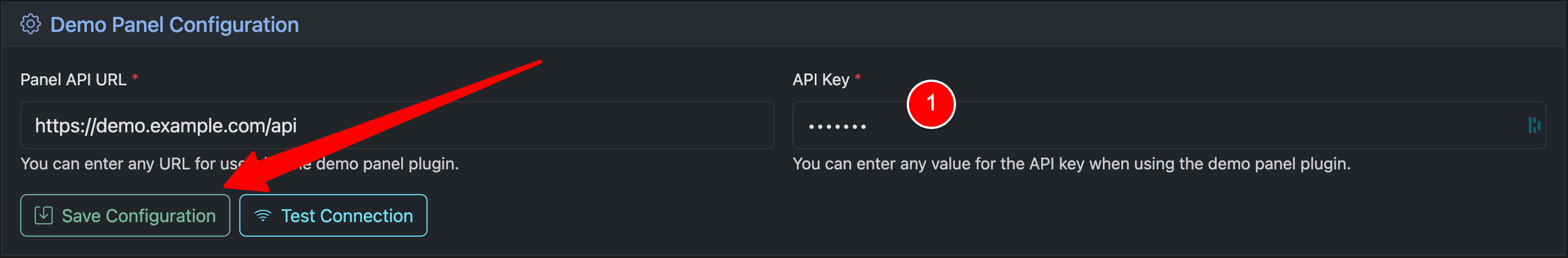 Configure Demo Plugin