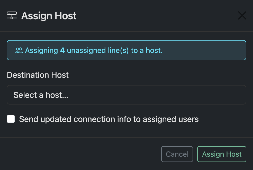 Select a Host