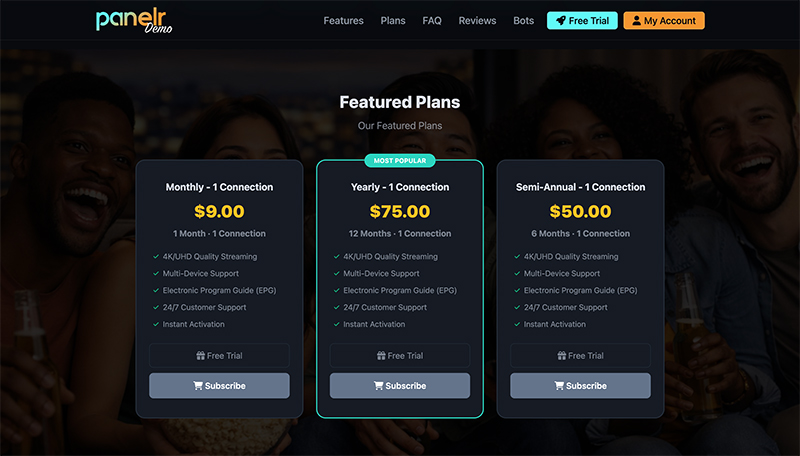 Website storefront demo